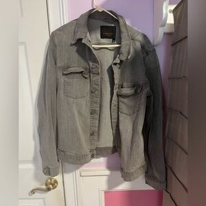 J.lindeberg grey button up denim jacket